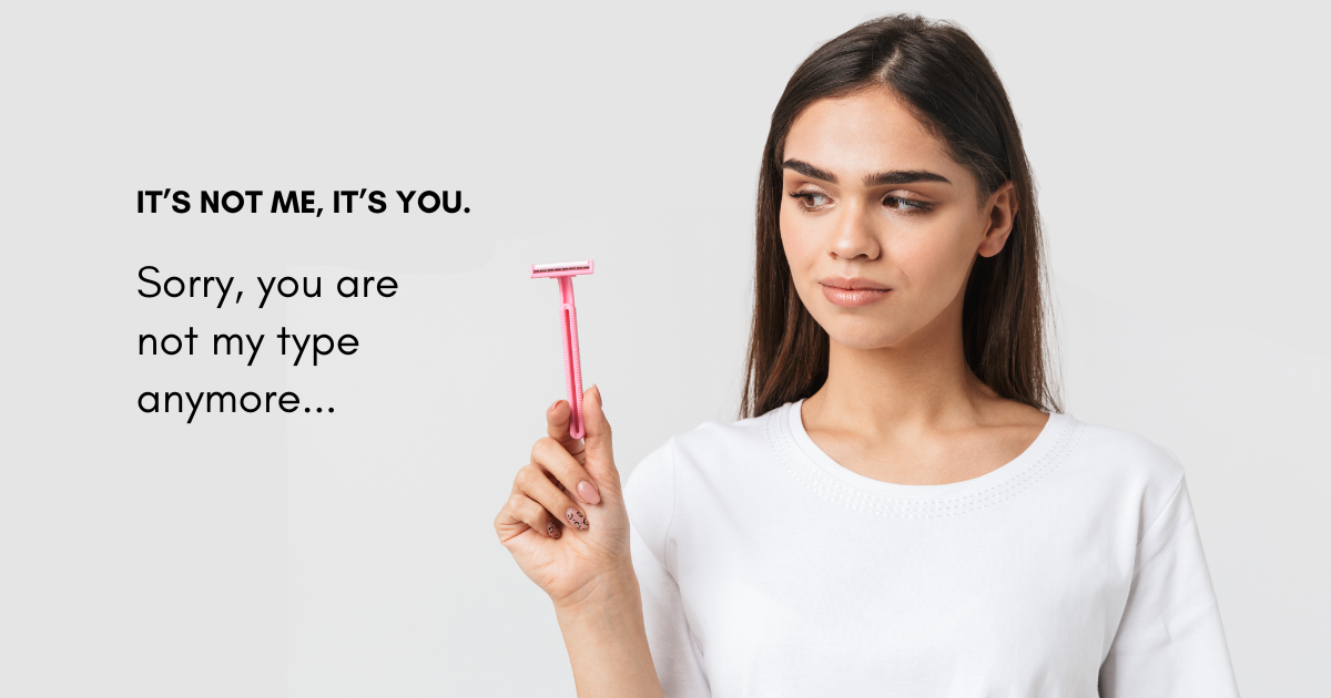 ViQure S-LD Laser Hair Removal Device VS Traditional Razor
